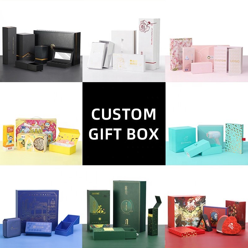 Custom Elegant Wrapping valentines day packaging boxes small business gift packing box with Ribbon