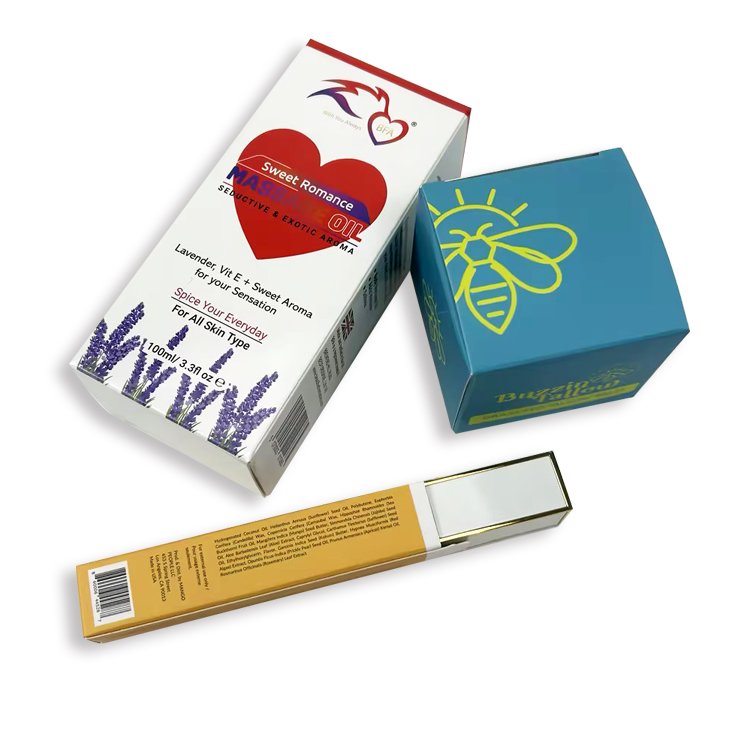 custom printing small packaging paper box for cosmetic beauty product bottle
