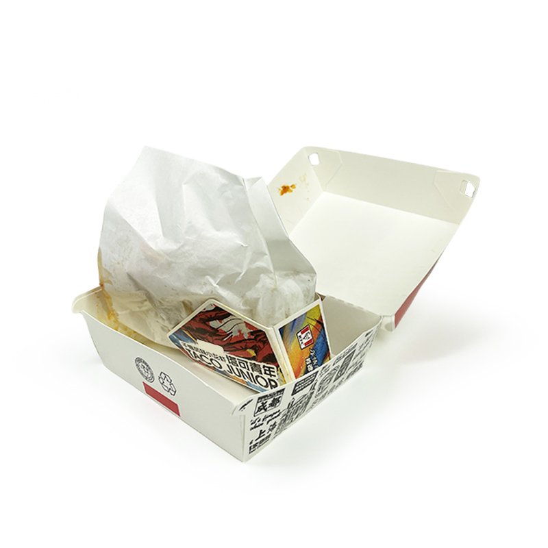 Disposable Eco Heavy Duty Box Grease Resistant Black Dish Chicken Plate Kraft Boxes Hot Dogs Tacos Paper Food Trays