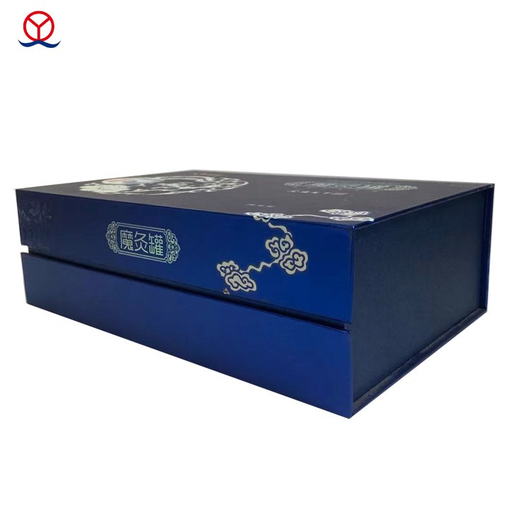 Custom Luxury Book-Shape Rigid Paper Box Embossed Packaging box with EVA Foam Insert and Magnetic Gift Boxes