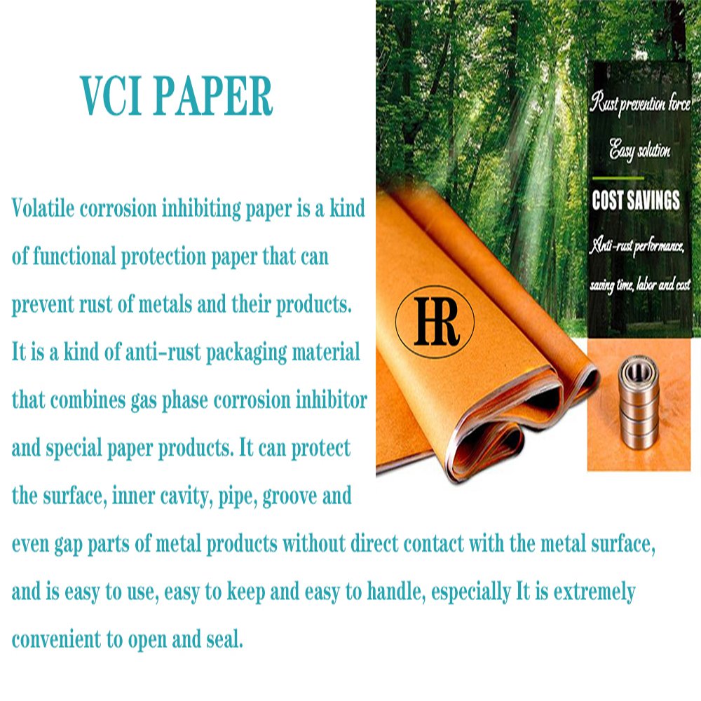 Vci Kraft Paper Rust Protection Used For Iron And Steel Anti Corrosion Paper Metal Rust Protection Packaging Paper