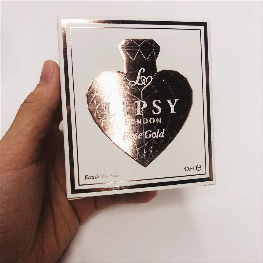 Dongguan HS printing factory rose gold logo face cream beauty cosmetic packaging box recycled paper folding boxes