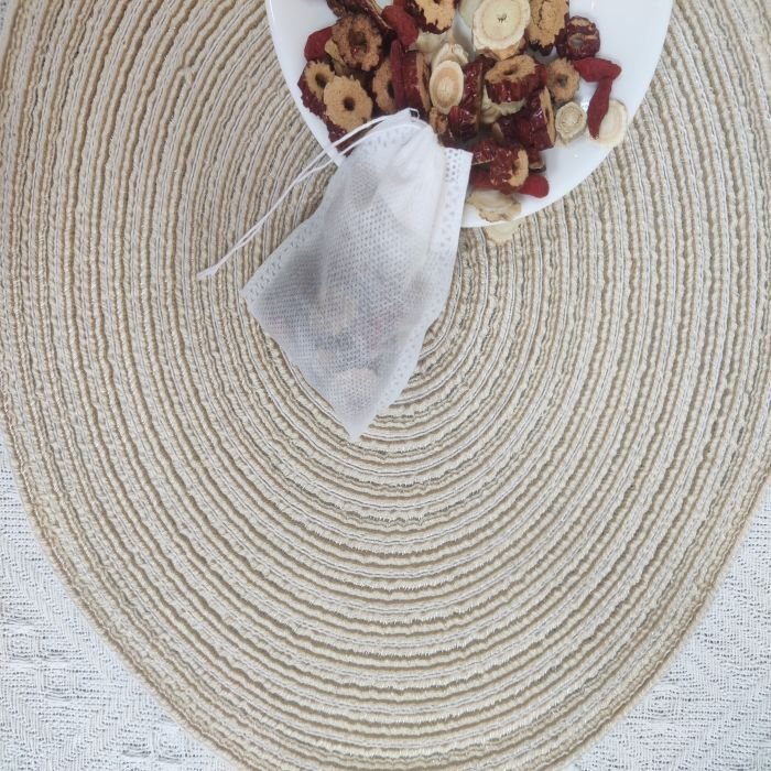 10*15cm Eco-Friendly Paper Filter Tea Bags with Cotton Drawstring Heat-Sealed Empty Loose Leaf Tea for Household Food Coffee Use