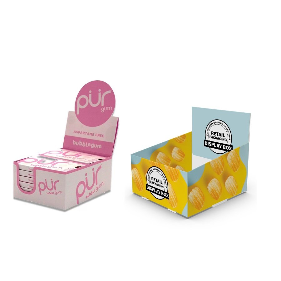 Custom Holographic Retail Display Cardboard Box Hologram Chocolate Bar Packaging Paper Box