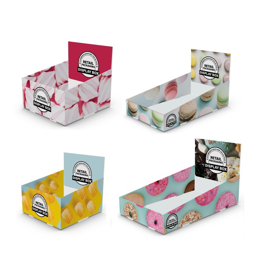 Custom Holographic Retail Display Cardboard Box Hologram Chocolate Bar Packaging Paper Box