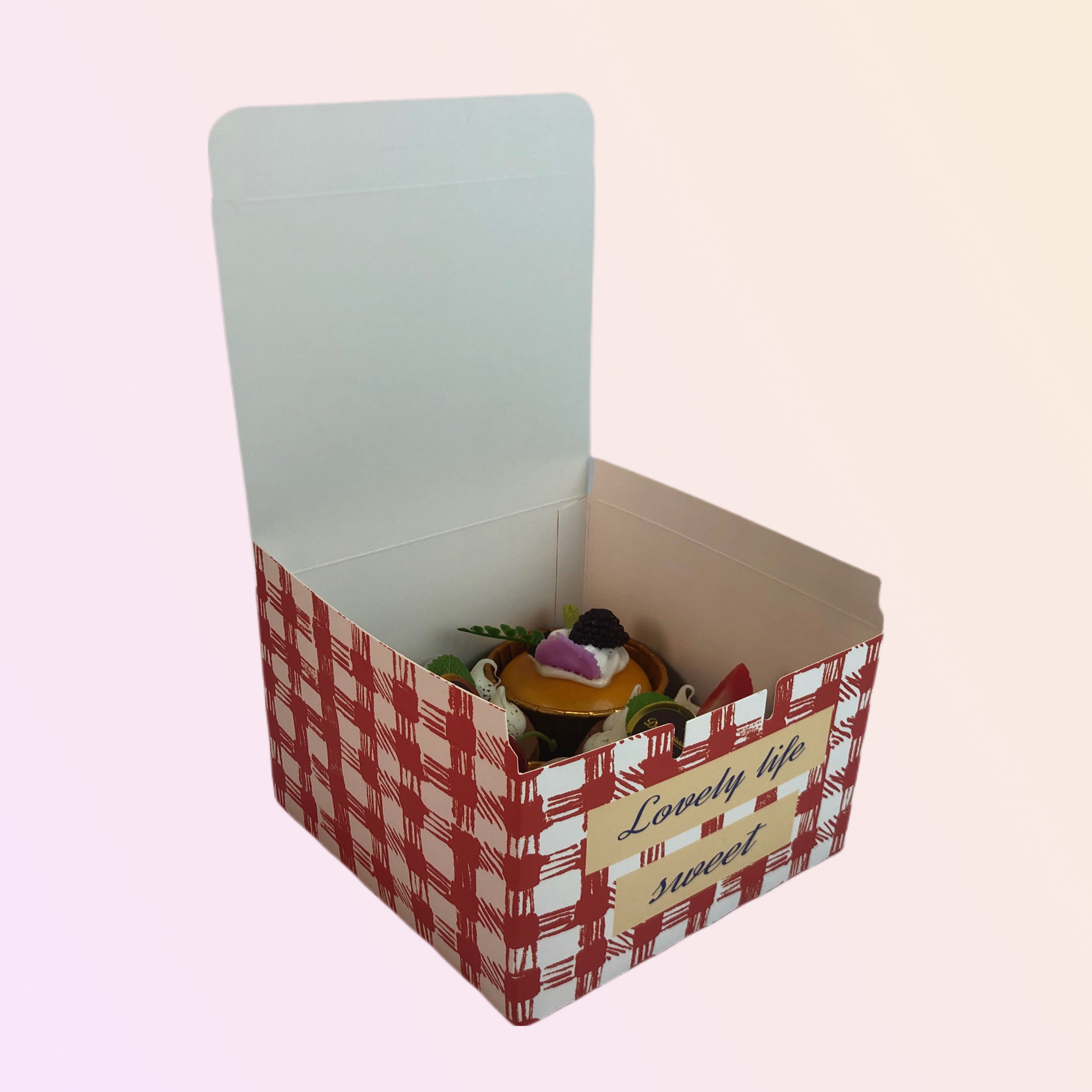 Wholesale Card Paper Printed Logo Cake Container Cookies Box Candy Storage Box Cheesecake Pastry Packaging Scone Boxes with Logo