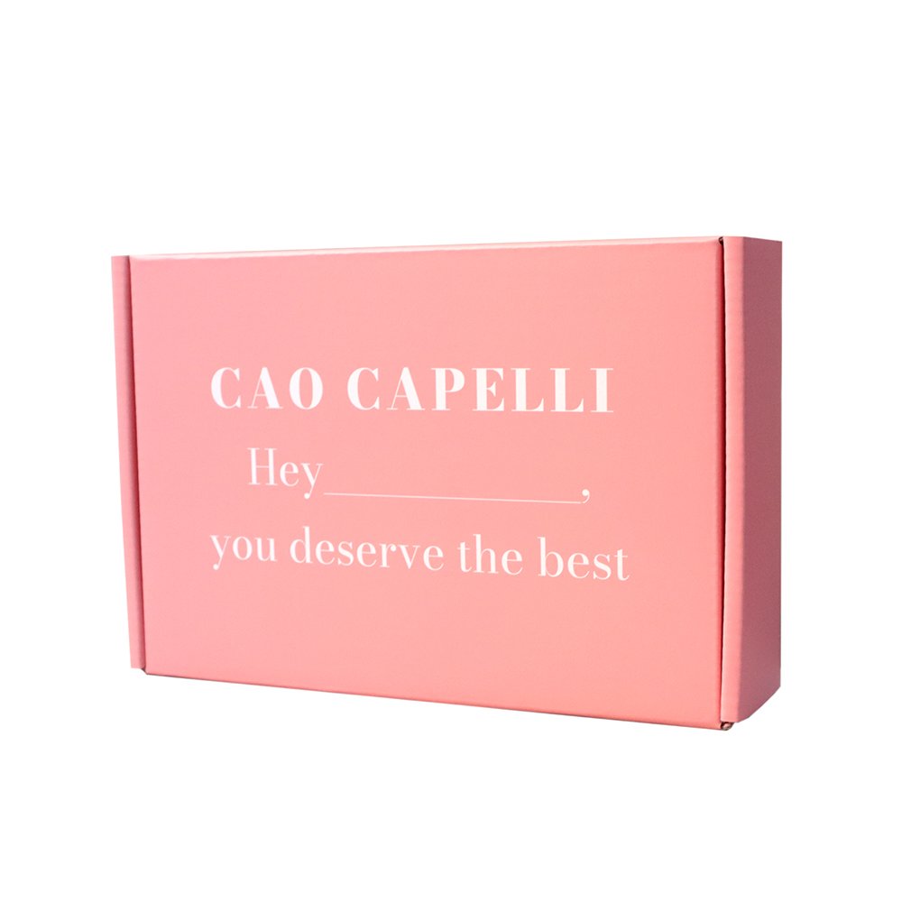 Custom Print Logo Pink Makeup Packaging Mailer Shipping Corrugated Cardboard Mailing Paper Box