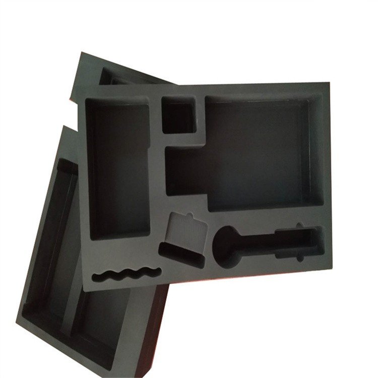 Factory Custom Packaging Box With Foam Insert Cardboard Black Paper Magnetic Gift Box Packaging With EVA Pink Foam Insert