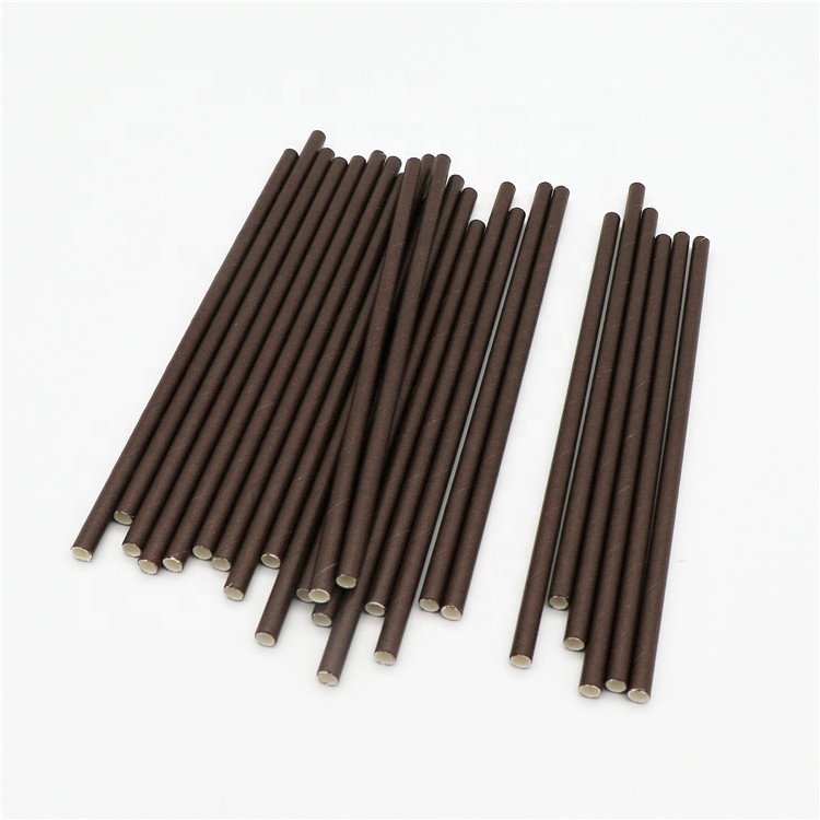 High Quality Manufacturers Kraft Straws Decorative Plain White Paper Straw Rolls 6MM*197MM