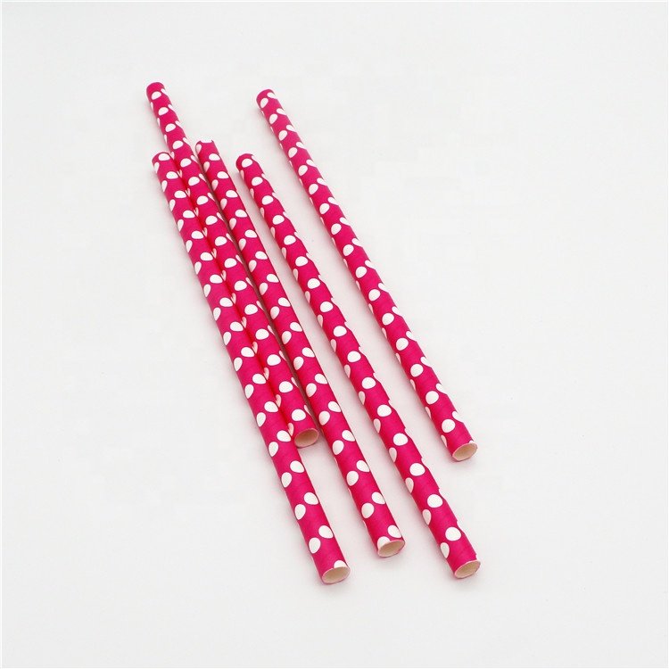 High Quality Manufacturers Kraft Straws Decorative Plain White Paper Straw Rolls 6MM*197MM