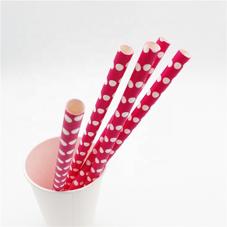 High Quality Manufacturers Kraft Straws Decorative Plain White Paper Straw Rolls 6MM*197MM