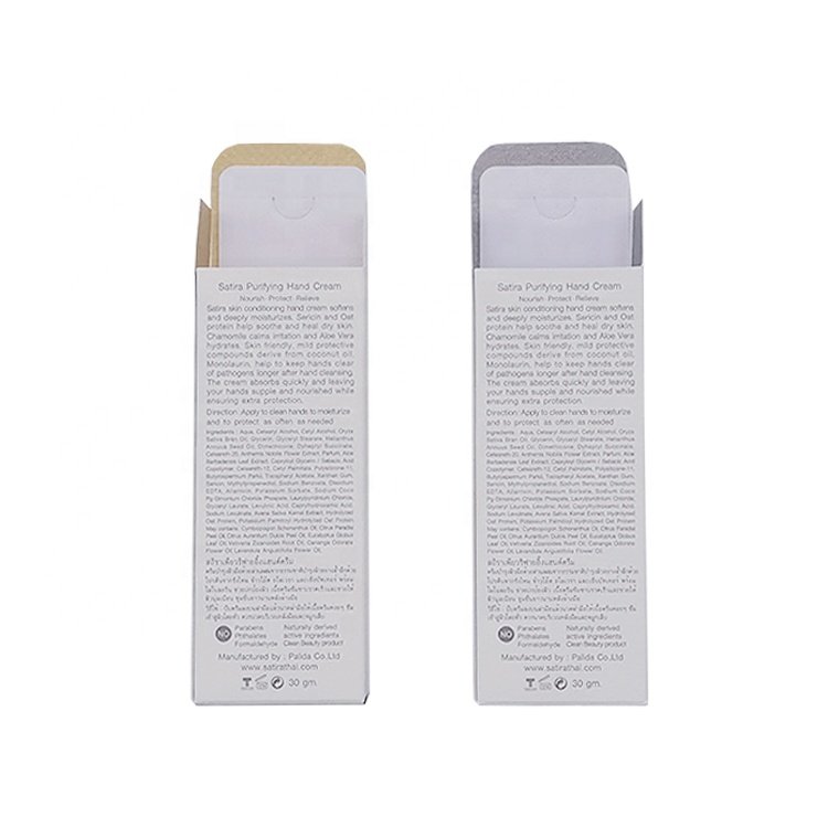 Bio-degradable Beauty Carton Empty Essence Face Cream Luxury Gift Makeup Set Cosmetic Packaging Paper Color Box For Cosmetic