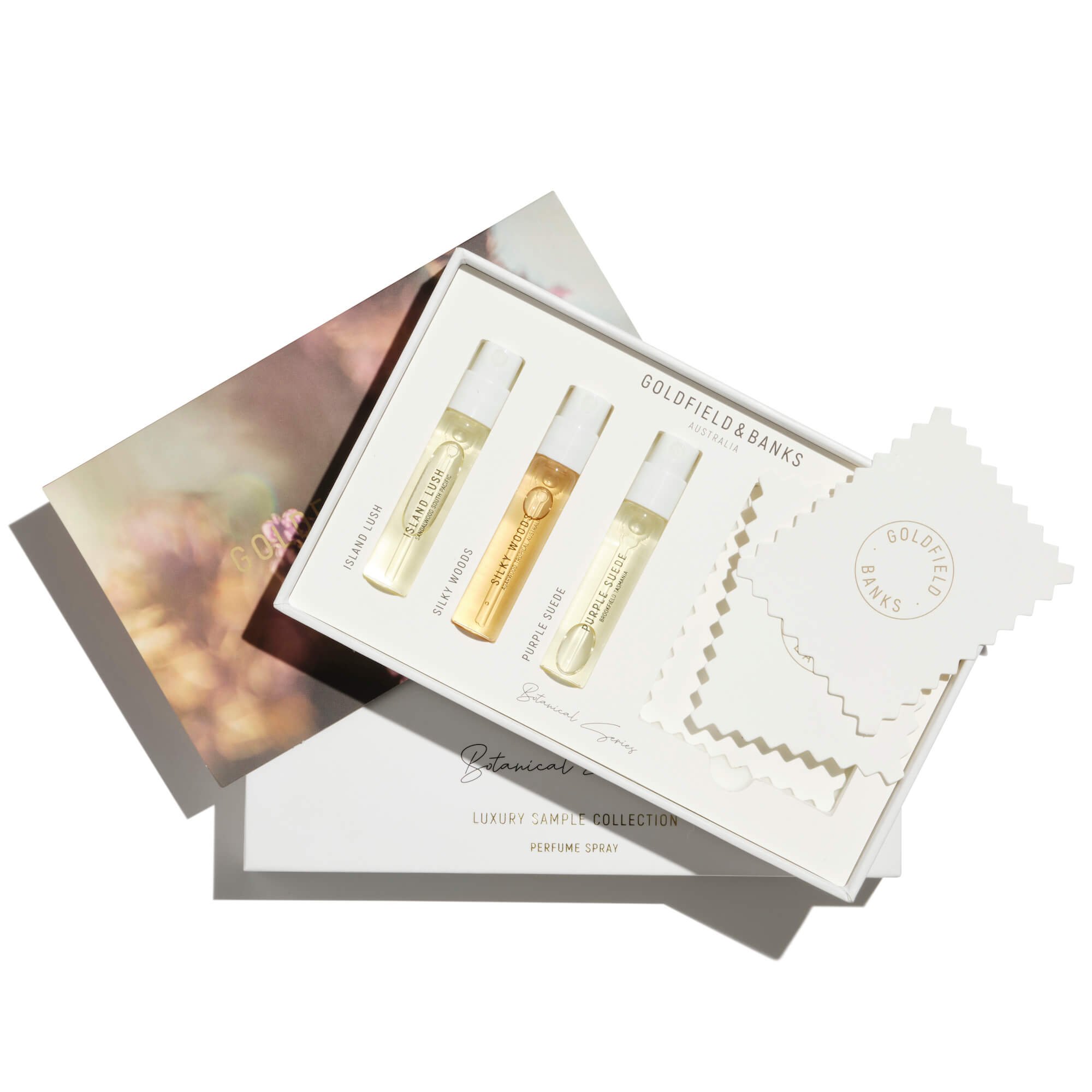Private Label Custom Luxury sample collection gift Cardboard box 3x2ml spray perfume bottles Kit set Packaging Paper Box