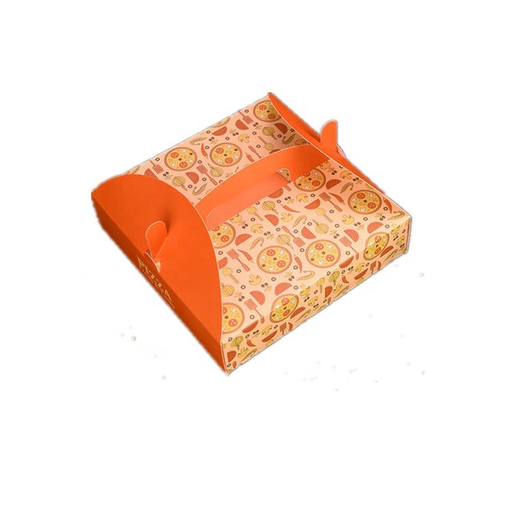Custom Design Large Shaped Corrugated Carton Easy To Take Packaging Pizza Box