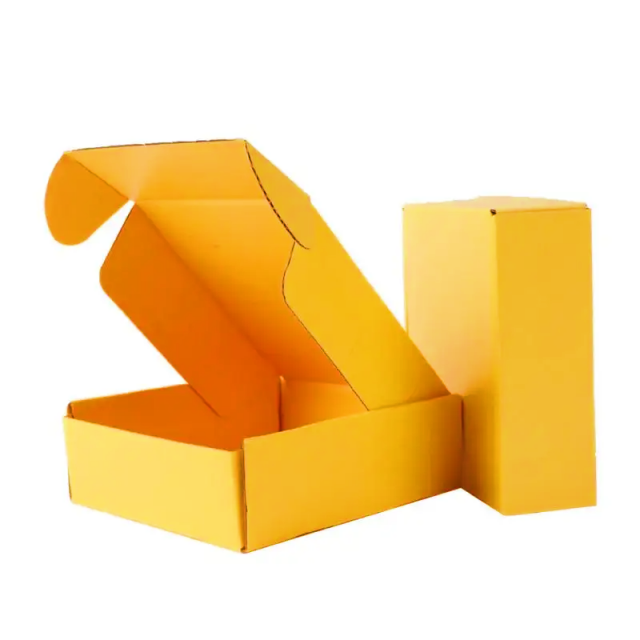 Customized color printed corrugated cardboard mailing packaging paper box suitable for clothing and underwear packaging