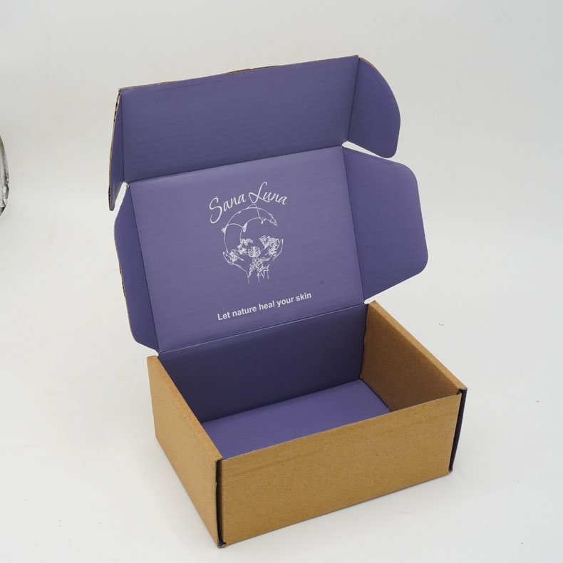 Eco Friendly Brown Kraft Paper Box Christmas Gift Corrugated Candy Packaging Paper Box