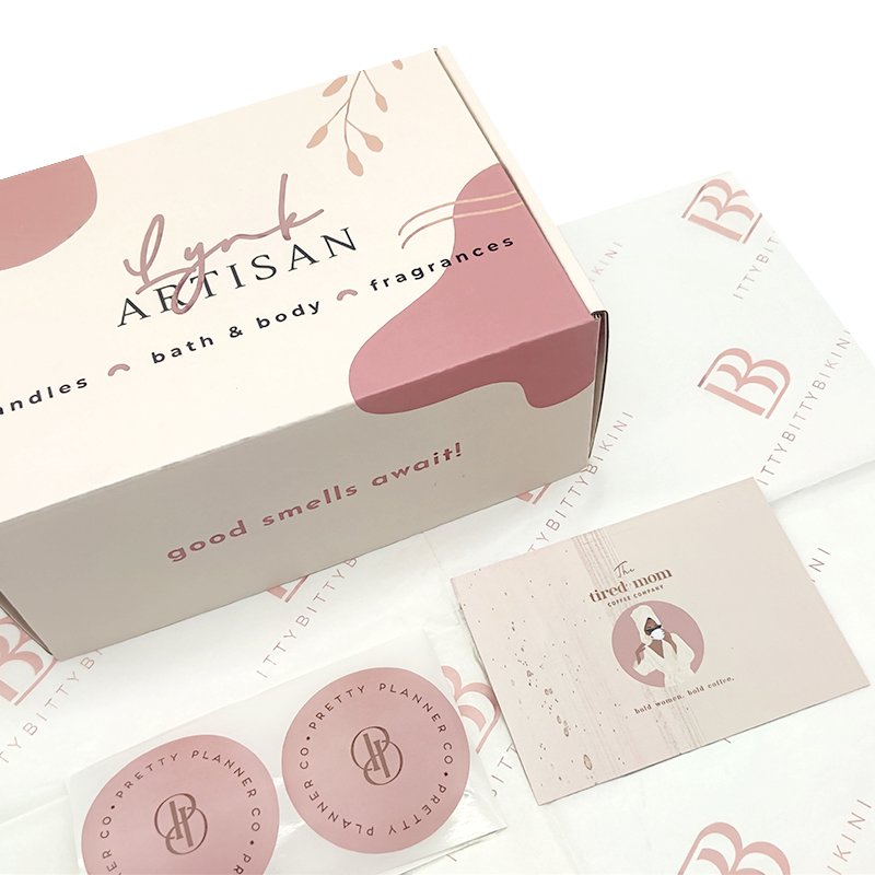 Custom Package Cosmetic Bottle Eyelash Bath Bomb Packaging Corrugated Paper Shipping Boxes For Packiging With Self Adhesive