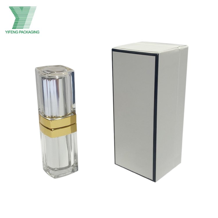Custom print logo color hot stamping design luxury cosmetic box lipstick gift packaging paper box