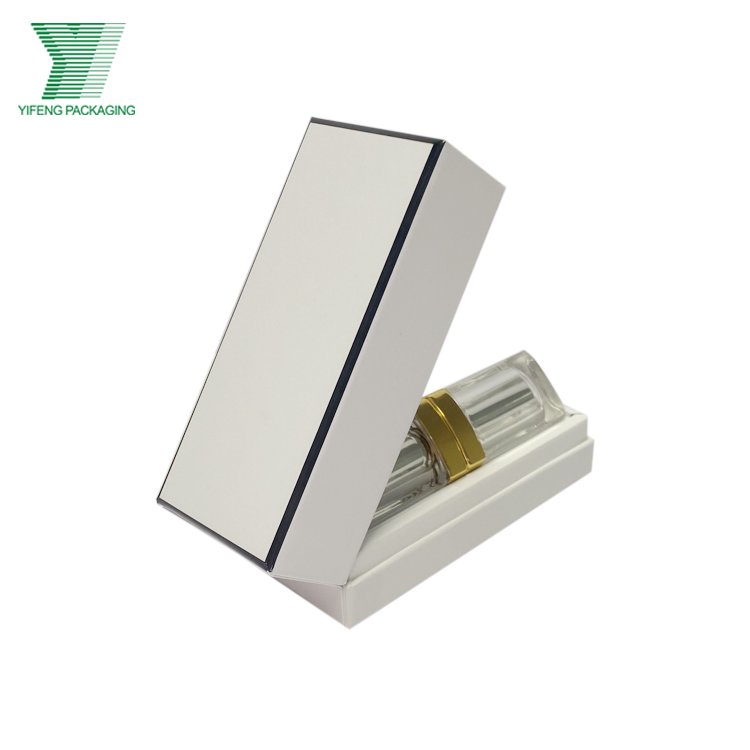Custom print logo color hot stamping design luxury cosmetic box lipstick gift packaging paper box