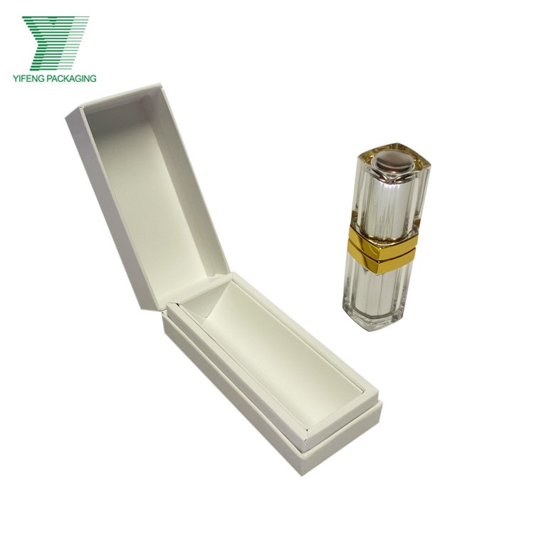 Custom print logo color hot stamping design luxury cosmetic box lipstick gift packaging paper box