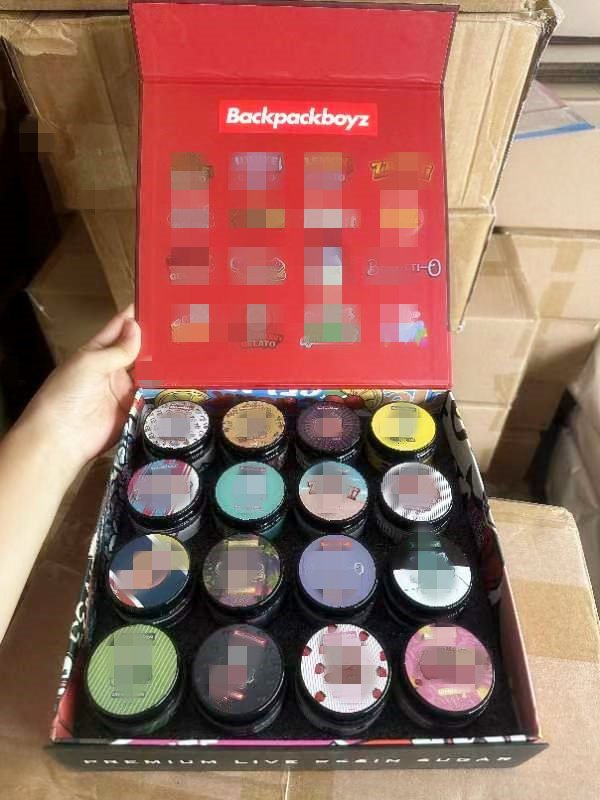 factory wholesale empty muha meds backpack boyz glass jar 1oz can with master box packaging
