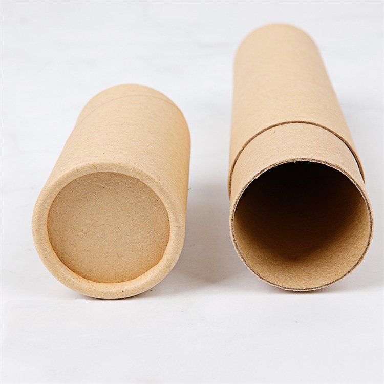 IBELONG 3.5x20.7cm Kraft Paper Tube Packaging Cardboard Paper Tube for Pencils and Gifts