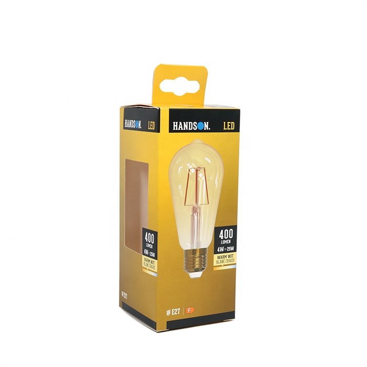 High Quality Art Paper Cardboard Small Paper Boxes For Kid Toys Light Bulb Packaging