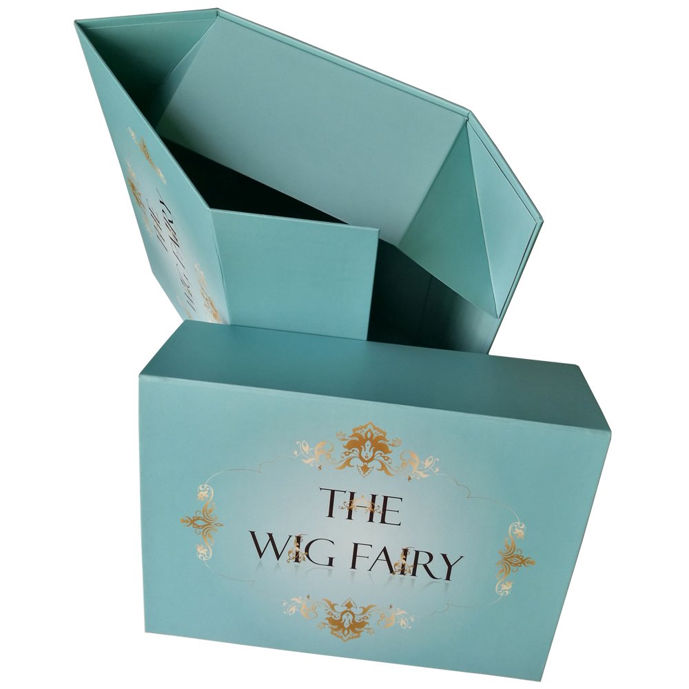 Custom packaging magnetic flat small white folding gift box