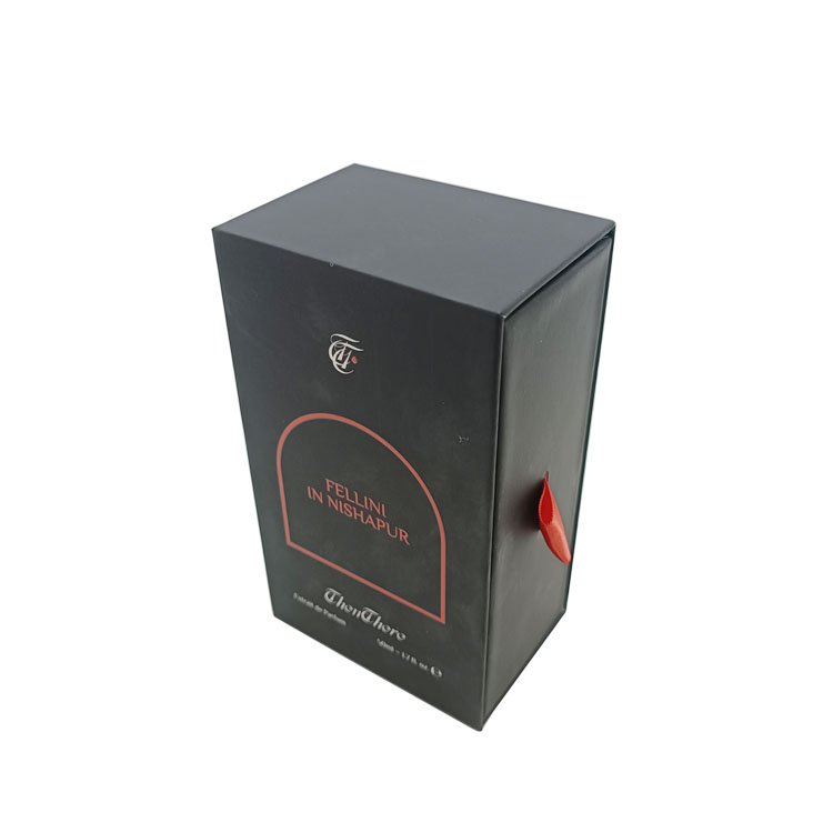 Custom Luxury Design Logo Printing Drawer Folding Plain Paper Gift Cardboard Box with Ribbon