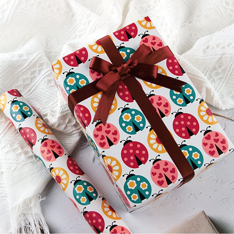 Custom Printed Logo size flower wrapping paper bouquets wrapping paper for gifts packaging wrapping paper