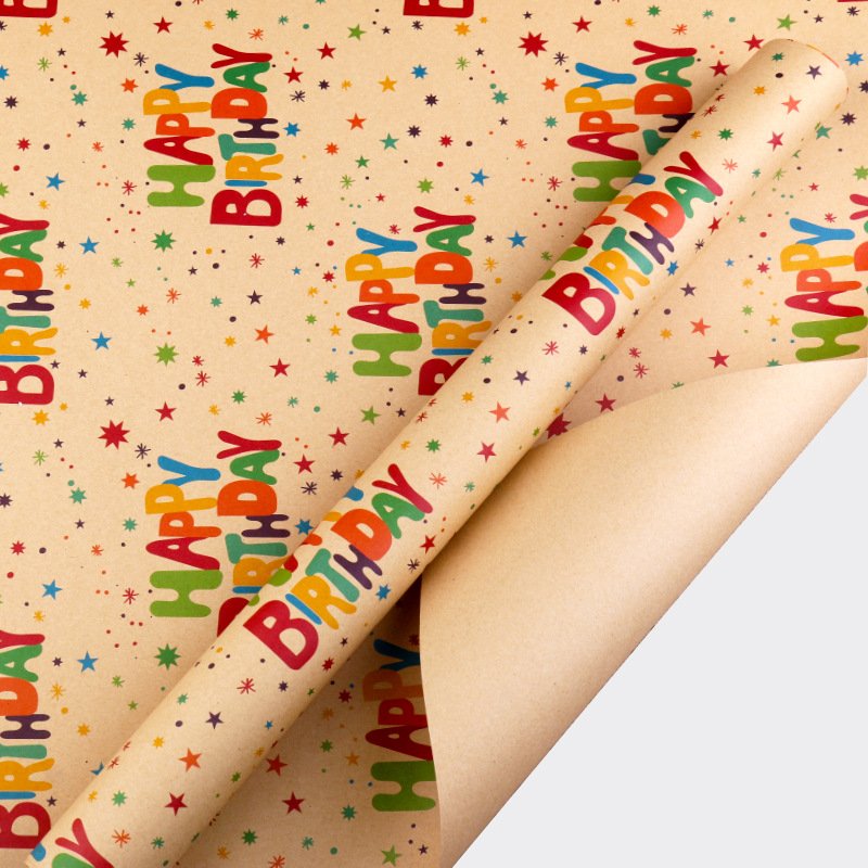Custom Printed Logo size flower wrapping paper bouquets wrapping paper for gifts packaging wrapping paper