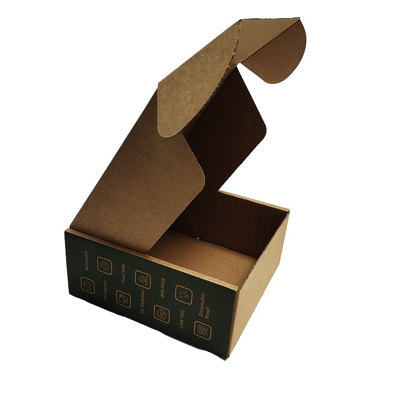 Custom Brand Logo Kraft paper Cartons Packaging Mailer Boxes Cosmetic Gift Mailer Corrugated Shipping Boxes