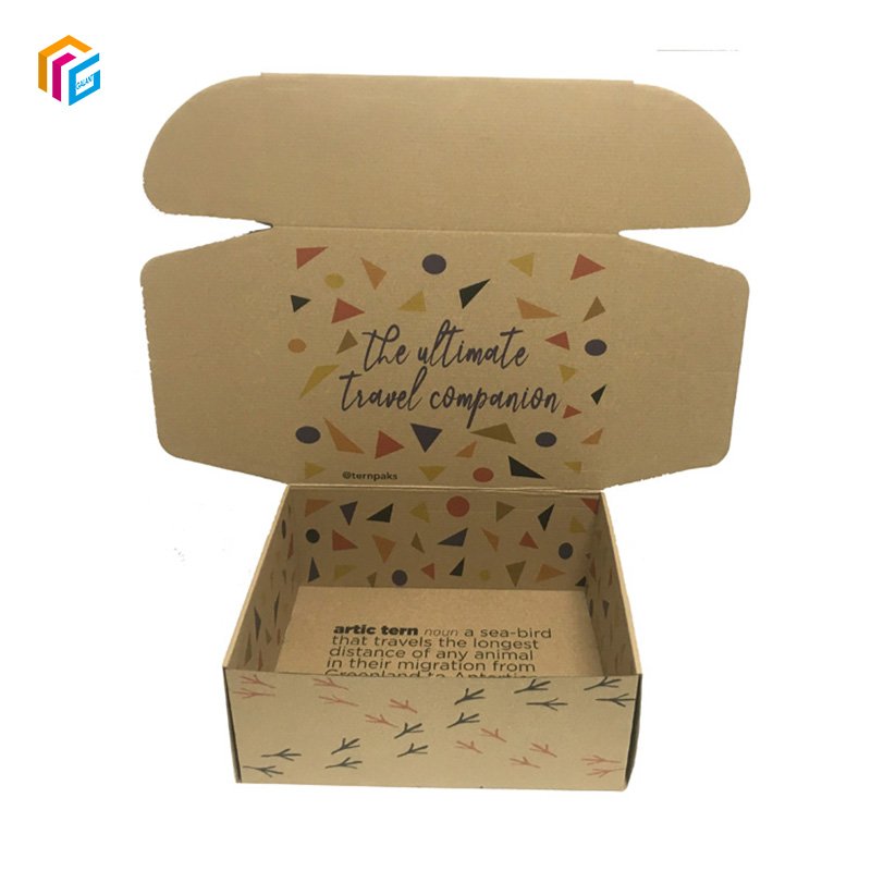 Custom Brand Logo Kraft paper Cartons Packaging Mailer Boxes Cosmetic Gift Mailer Corrugated Shipping Boxes