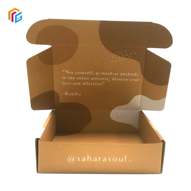 Custom Brand Logo Kraft paper Cartons Packaging Mailer Boxes Cosmetic Gift Mailer Corrugated Shipping Boxes