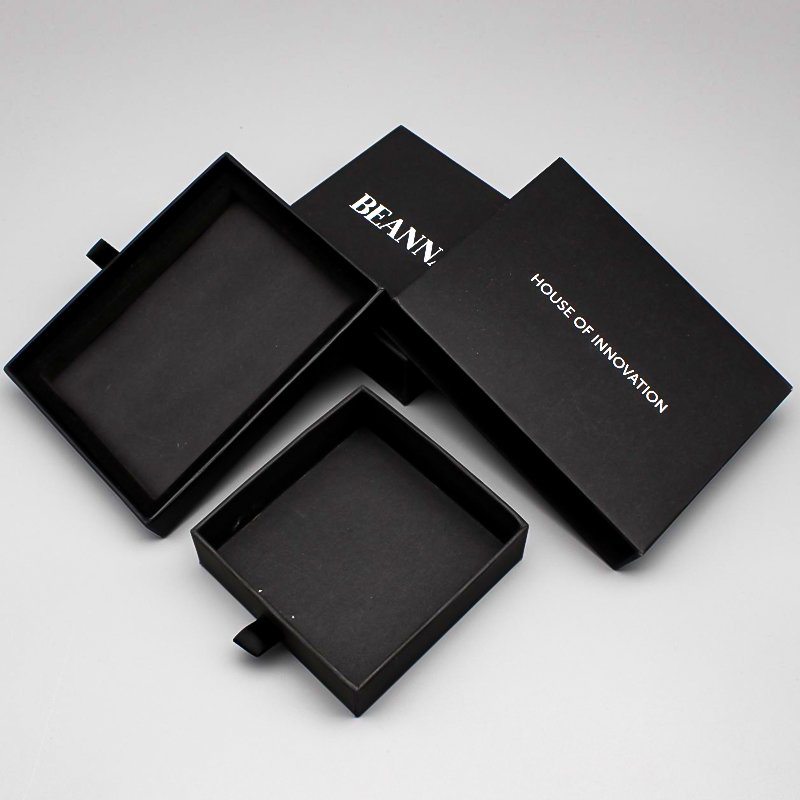 Eco Friendly Logo Designer Cardboard Packaging Closure Custom Black Paper Gift Box with Logo