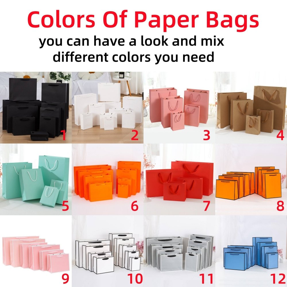 Luxury packaging Bags Wholesale Small Size Shopping Gift paper Bag Vendor Private Label Gift Bags With Handle
