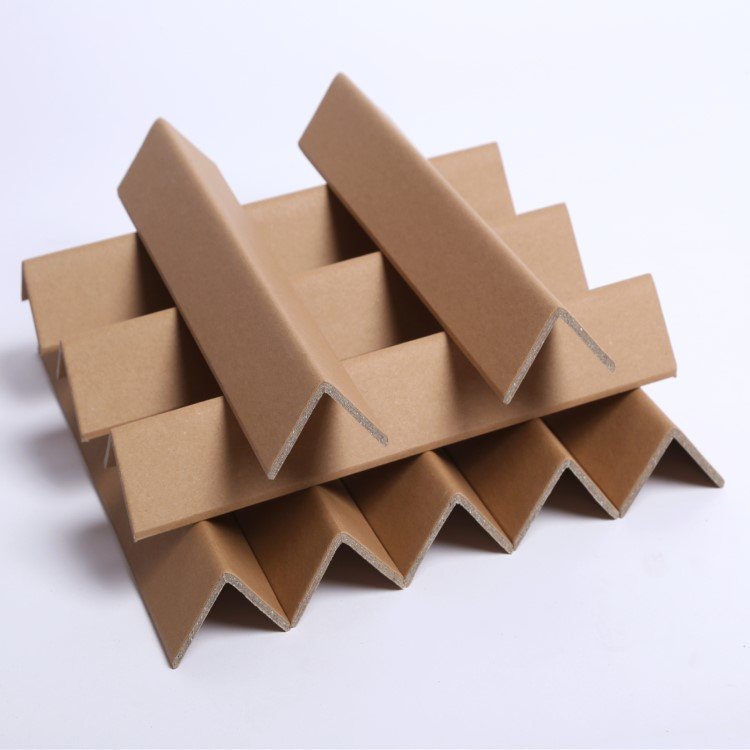 L-Shape Pallet Carton Paper Angle Protector 50x50x4 Corner Board Kraft Cardboard Paper Corner Protector For Packaging