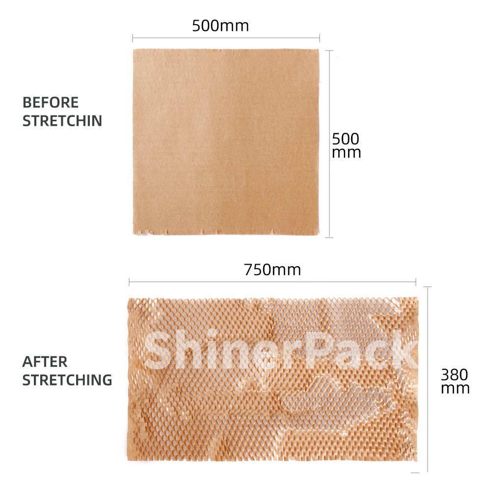 Wholesale 100% Biodegradable Honeycomb Wrapping Paper Honeycomb Kraft Packing Paper Sheet Honeycomb Paper For Packaging
