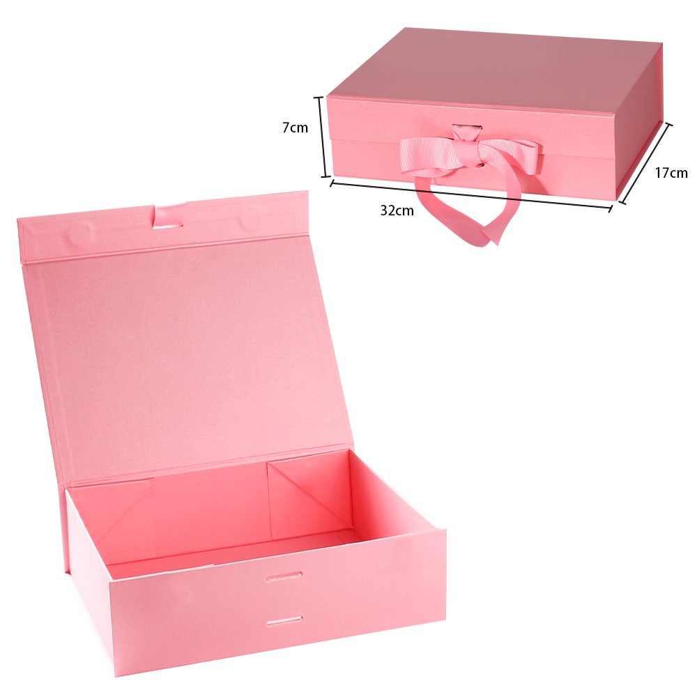 Wholesale Custom Logo Small Business Clothing Foldable Kind Gift Box Folding Magnet Paper Packaging Boxes With Ribbon