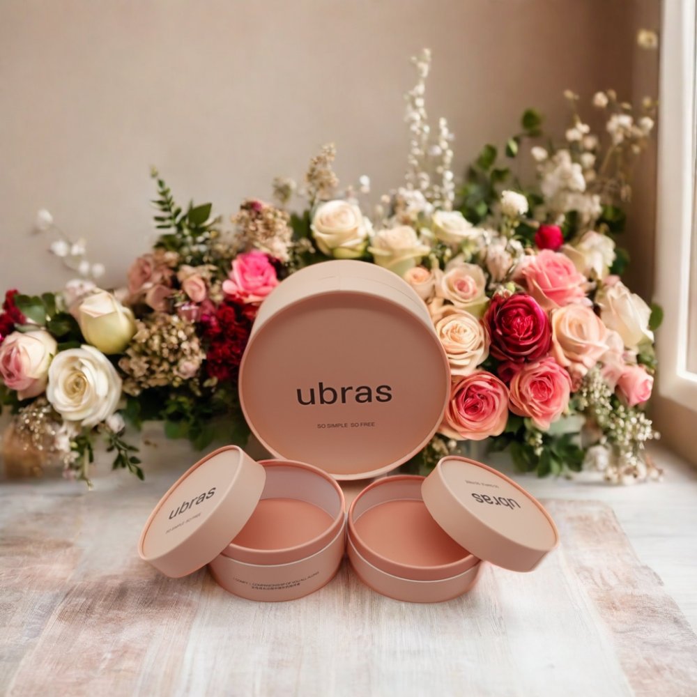 Recycled Kraft Paperboard T-Shirt Packaging Tube Boxes Bio-Degradable round Craft Paper with Embossing for Cosmetics Storage