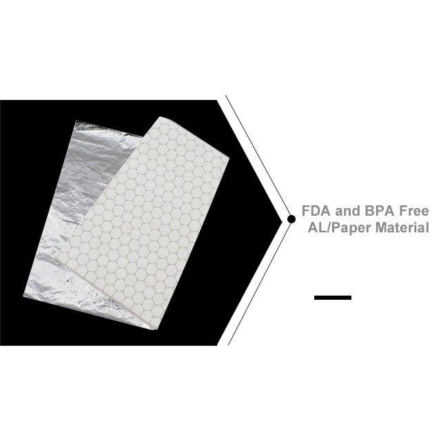 Burger Cushion Foil Wrapping Paper with Custom Printed Logo and Sandwich Foil Paper Burger Wrapping
