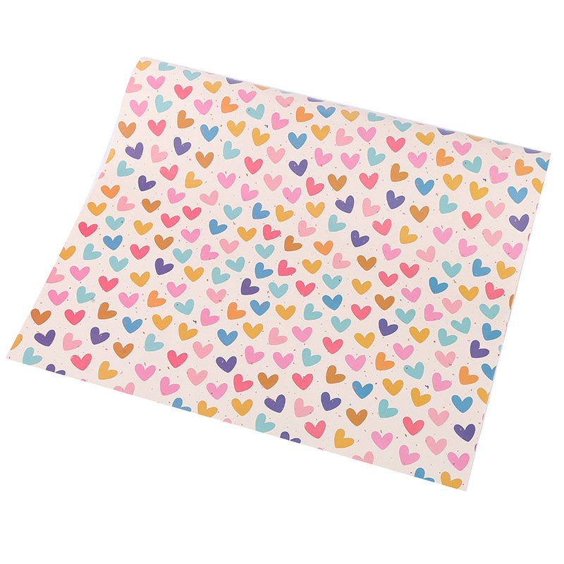 Wholesale Gift Pack New Love Romantic Holiday Printing Creative Design Gift Wrapping Paper for Girls