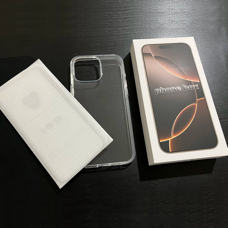 empty mobile phone box cellphone packaging paper lid and bottom empty mobile phone box for i-phone 16