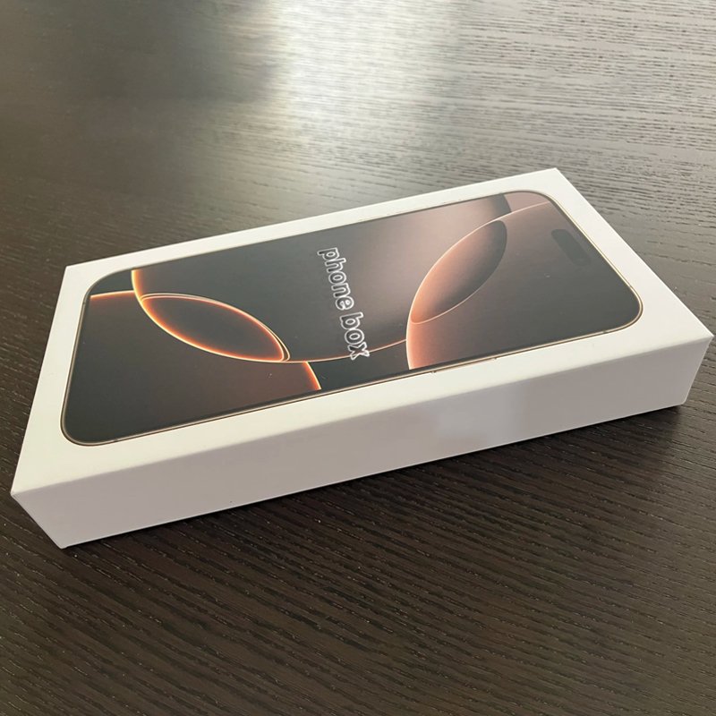 empty mobile phone box cellphone packaging paper lid and bottom empty mobile phone box for i-phone 16