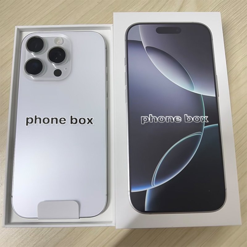empty mobile phone box cellphone packaging paper lid and bottom empty mobile phone box for i-phone 16