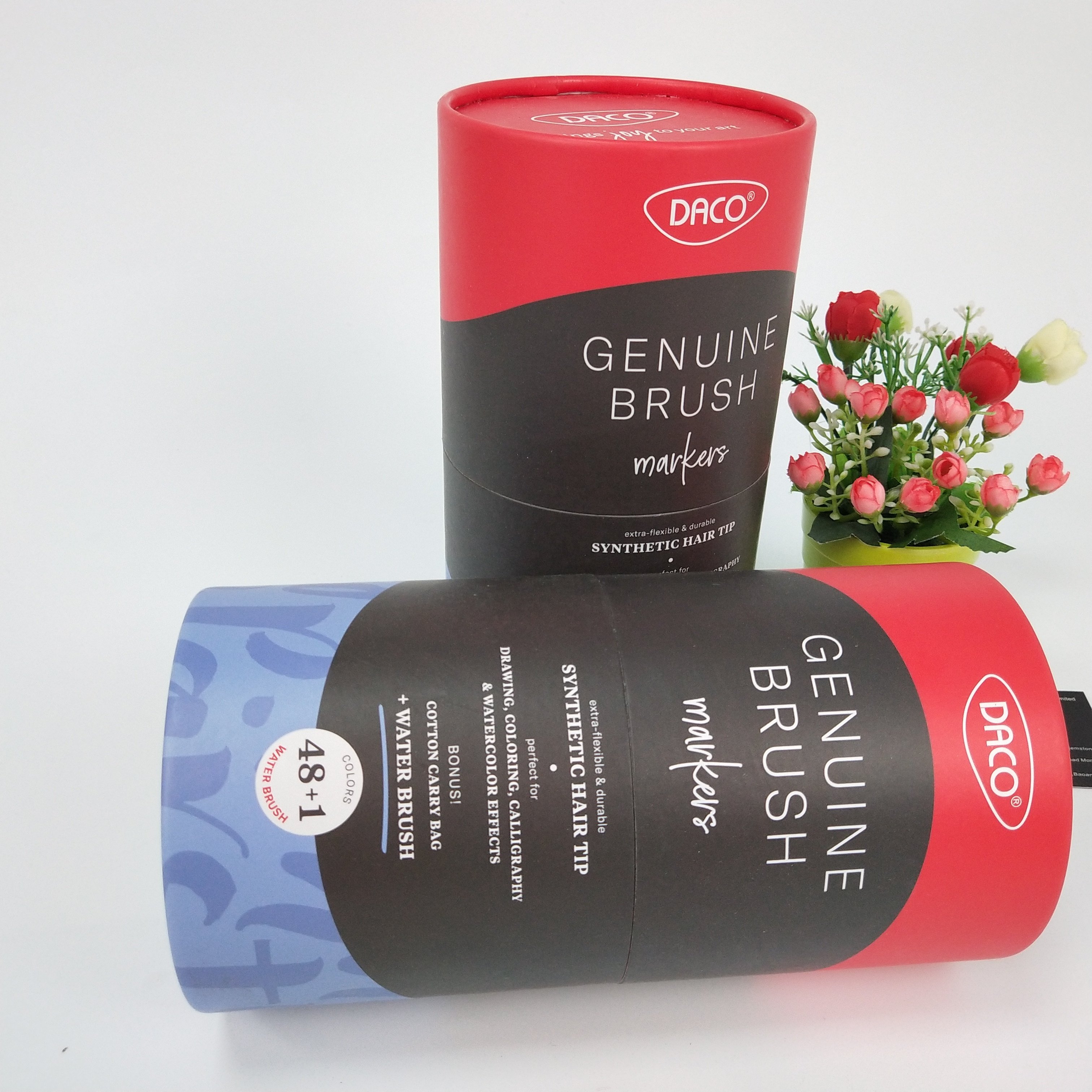 Biodegradable Custom Round Box Packaging Cosmetic Cylinder Container Kraft Cardboard Paper Tube