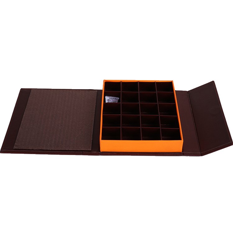 With Cardboard Divider Spot UV Processing Chocolate Packaging Box Luxury