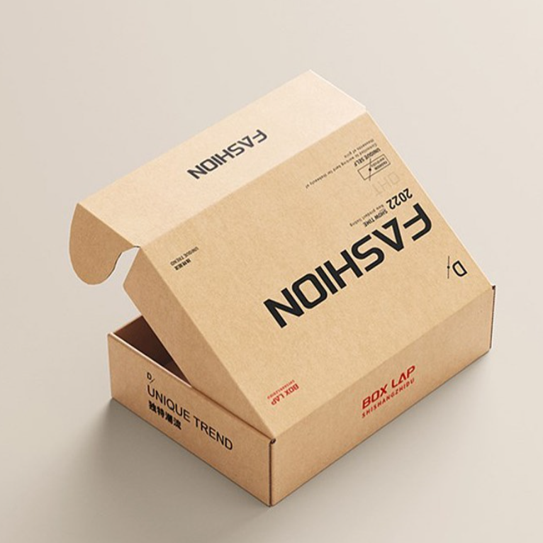 Custom logo color corrugated mailer shipping boxes foldable cardboard packaging box clothing shoe gift paper box