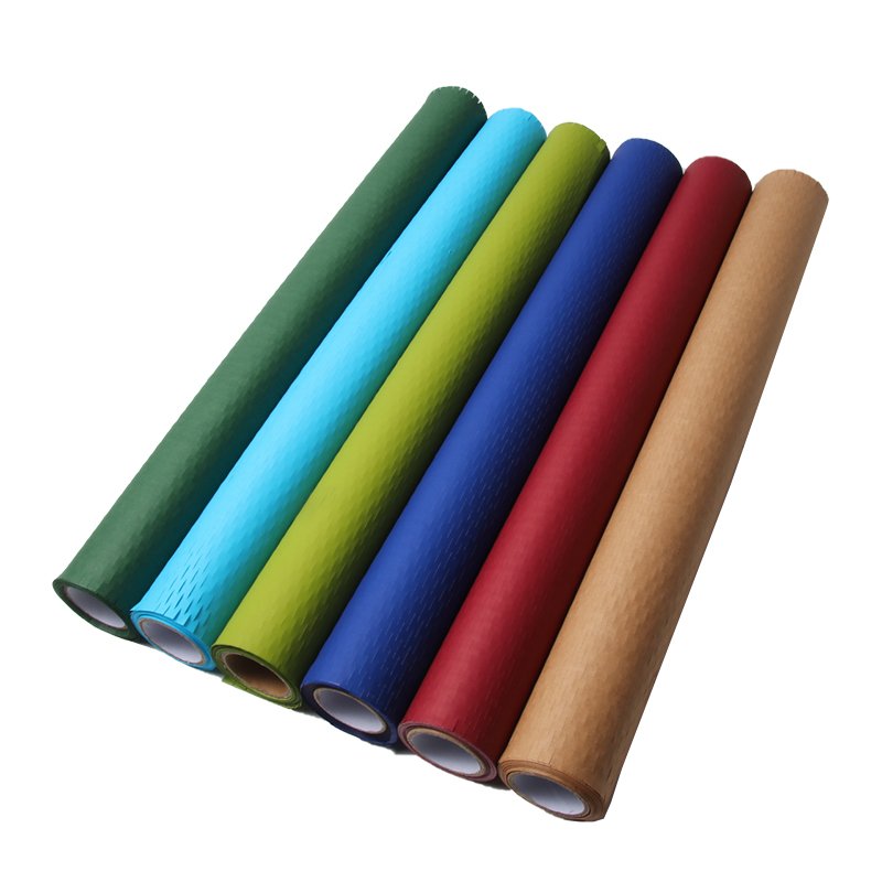 YOHPACK Wholesales Eco-friendly Custom Color Cushioning Honeycomb Kraft Paper Wrap Roll Customized Size