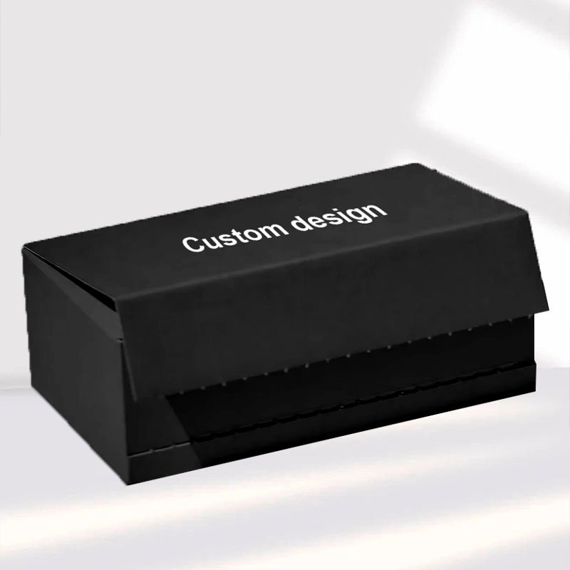 Custom Logo Cardboard Shipping Box With Zipper Strip Commerce Mailing Adhesive Tear Strip Open Postal Self Seal Mailer Box